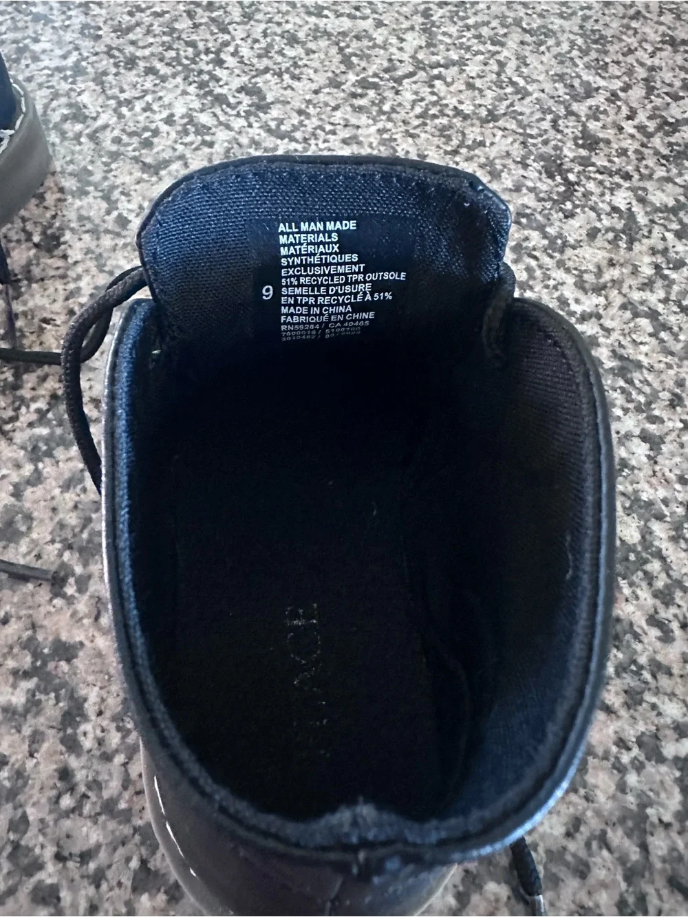 The Children's Place Boy's Black Lace up shoes